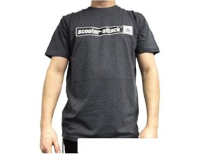 T-Shirt scooter-attack, charcoal, Size M
