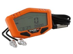 Tachometer Stage6 Orange Line, digitales Display,
