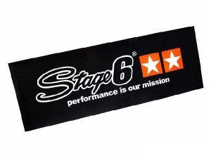 Banner Stage6, 70x200cm, Fleece, ungest, schwarz