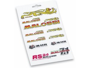 Aufkleberset MALOSSI Logo  3D Plast  11-teilig,  L 24mm, B 14mm