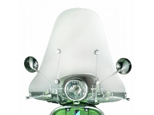 Windschild PIAGGIO, klar, fr Vespa LXV 50-150ccm hoch, H 520mm, B 680mm,homologiert, inkl.Montagematerial