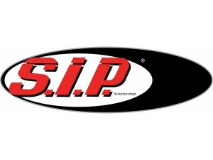Aufkleber SIP Scootershop Logo, L 95mm, B 29mm, ovales Logo
