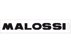 Aufkleber MALOSSI Logo, Schriftzug, schwarz, L 140mm, B 16mm
