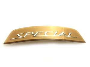 Schild unter Sitzbank Special Scootopia Lambretta Golden Special